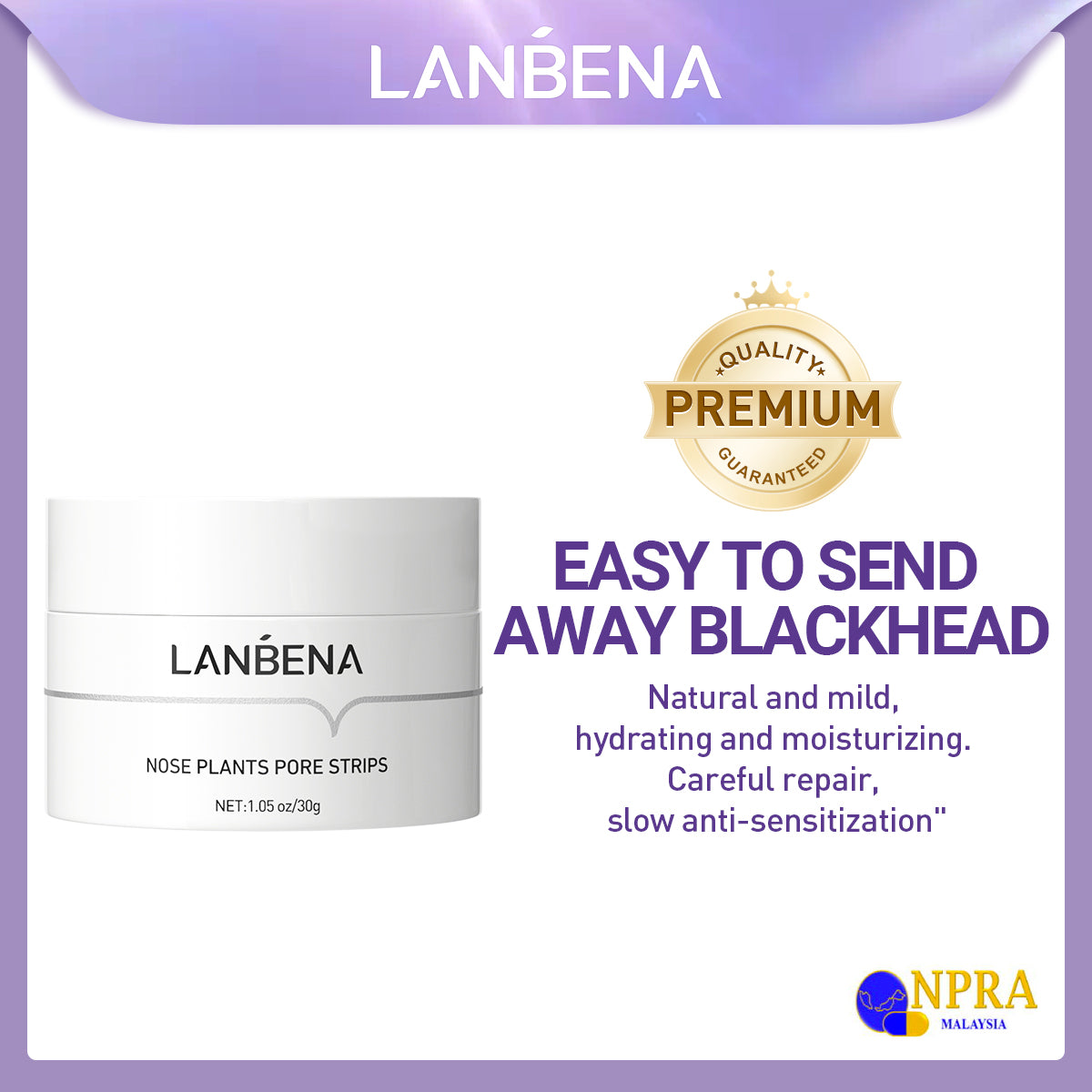 LANBENA Nose Plants Pore Strips 30g [NPRA] – LANBENA_MY