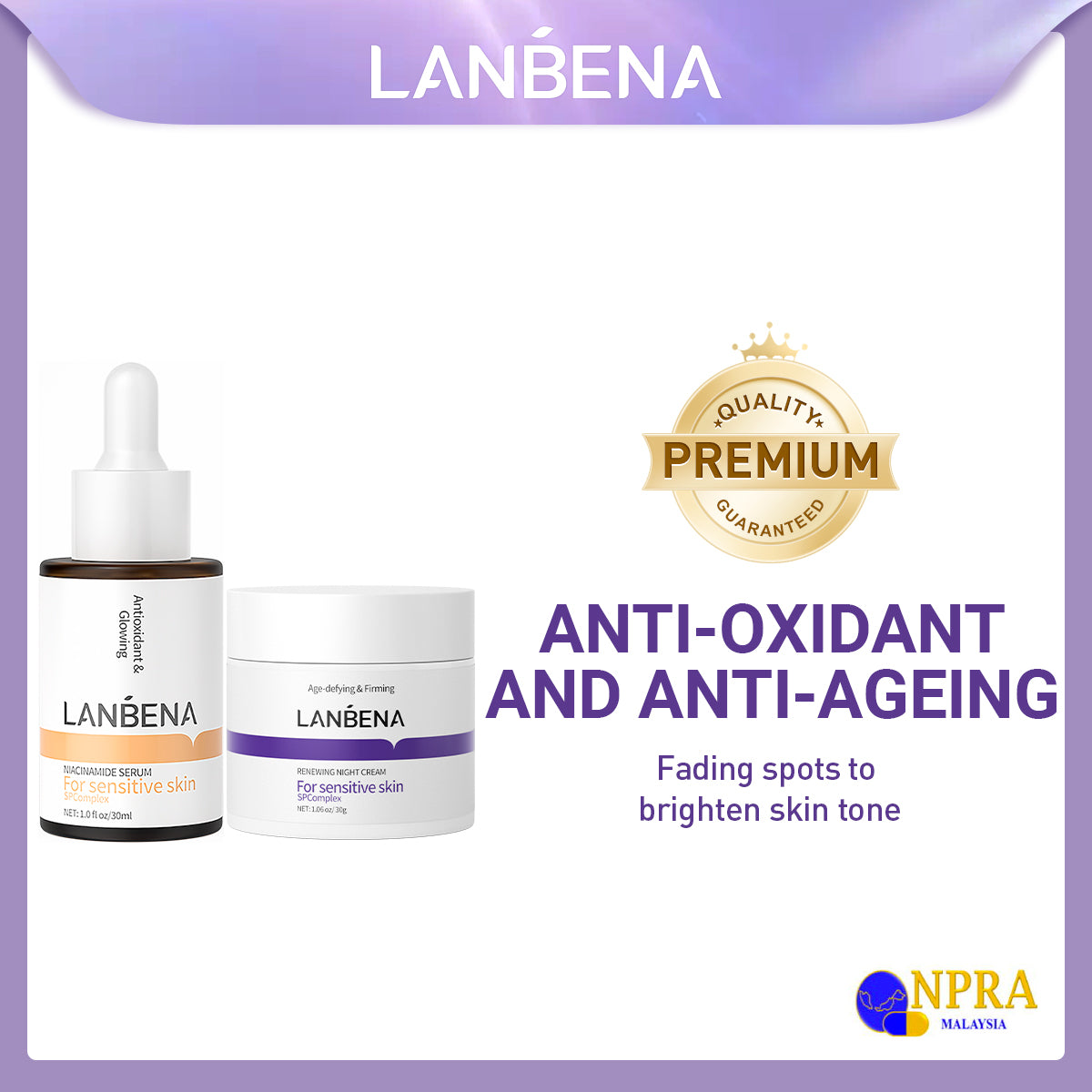 LANBENA Anti-oxidant and Anti-ageing Combo [NPRA]