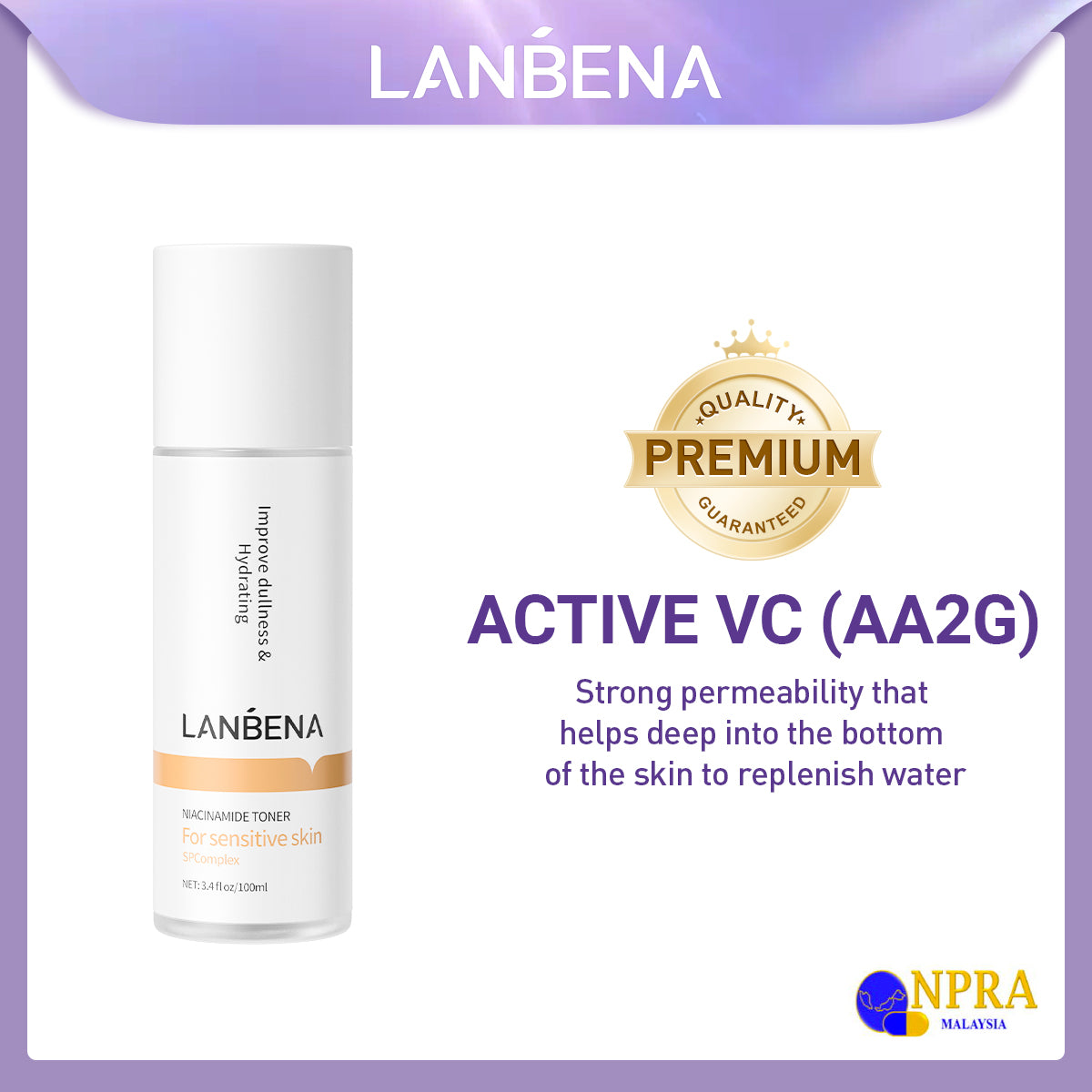 LANBENA Niacinamide Brightening Toner (100ml) [FDA]